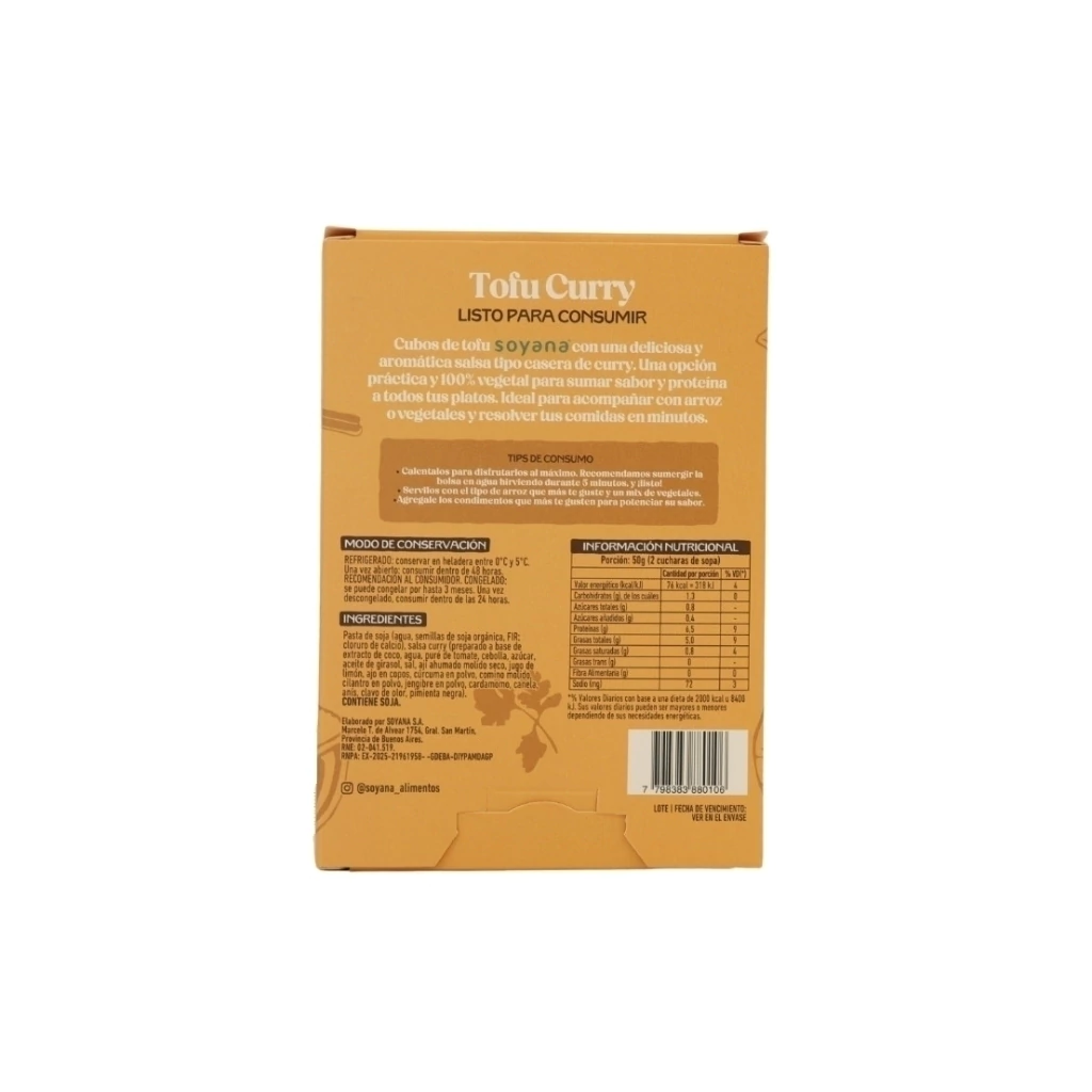 Soyana - Tofu listo Curry (200gr) 
