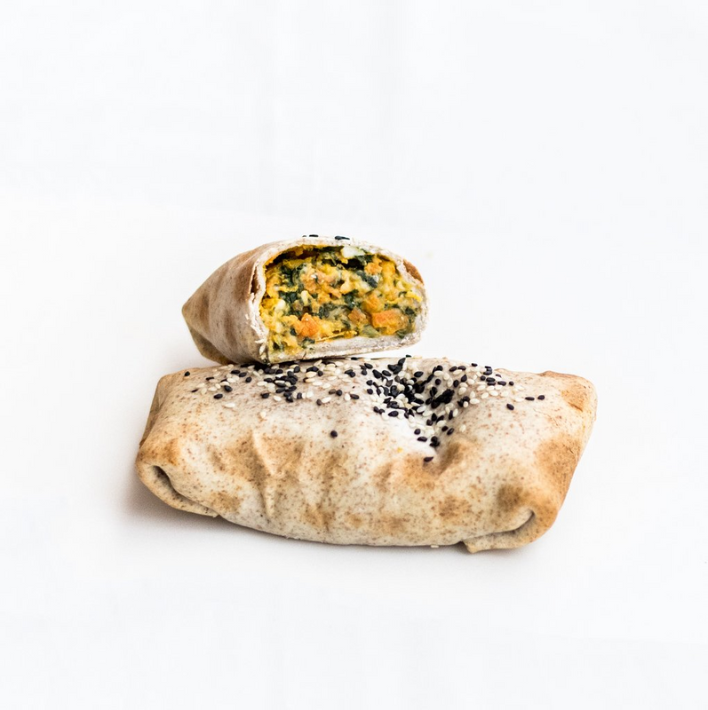 Amoedo - Roll masa integral de vegetales - calabaza, acelga y zanahoria - (250gr)