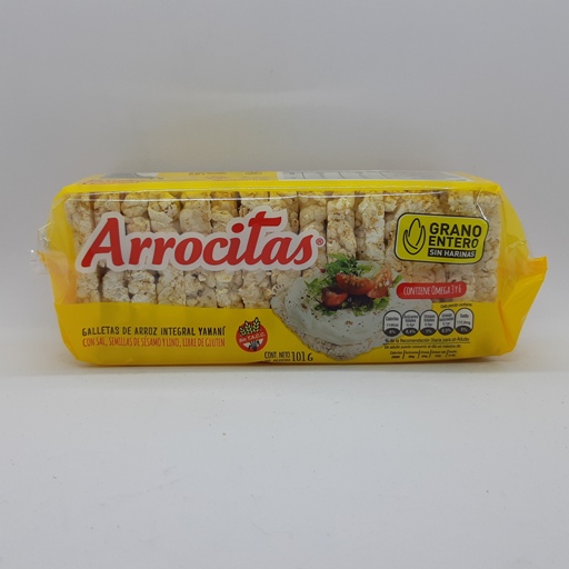 Arrocitas - Galletas de arroz con sésamo y sal (100gr)