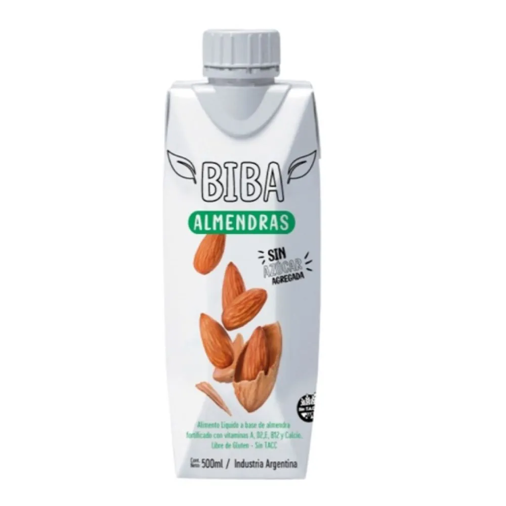 Biba - Bebida de almendra sin azúcar (500ml envase tetrapack)