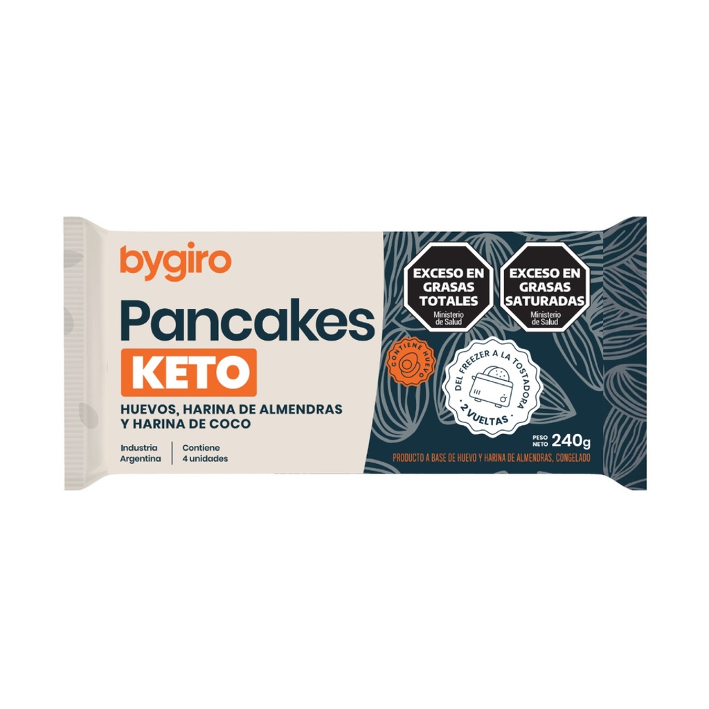 Bygiro Pancakes - Pancakes keto (4 unidades - 480gr)