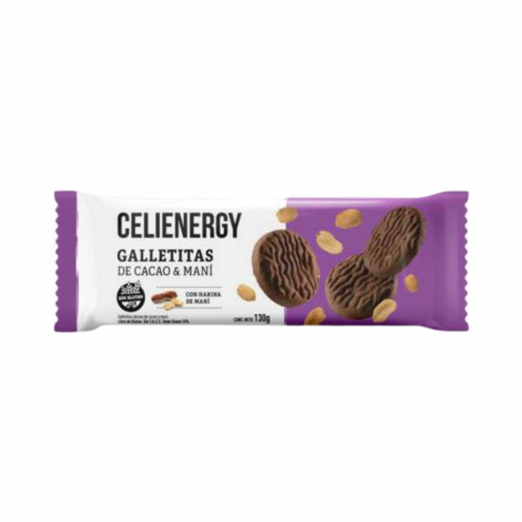 Celienergy - Galletitas de cacao y maní (130gr)