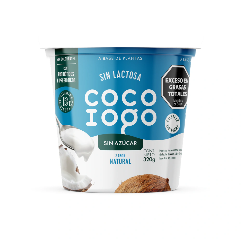 Coco Iogo - Yogurt vegano sabor natural sin azúcar (320gr)