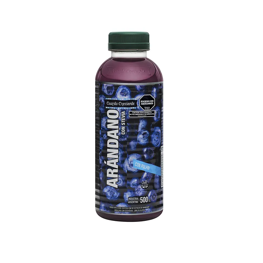 Cuarto creciente - Jugo de Arandano con Stevia (500 ml)
