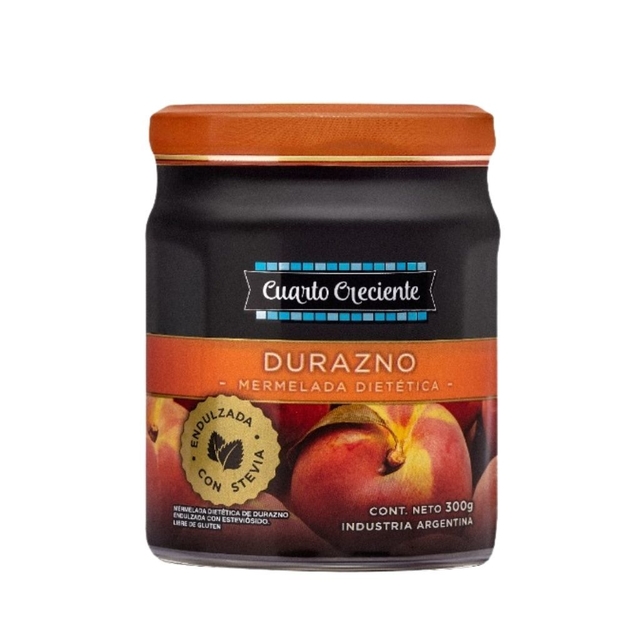 Cuarto creciente - Mermelada con stevia de durazno (280g)