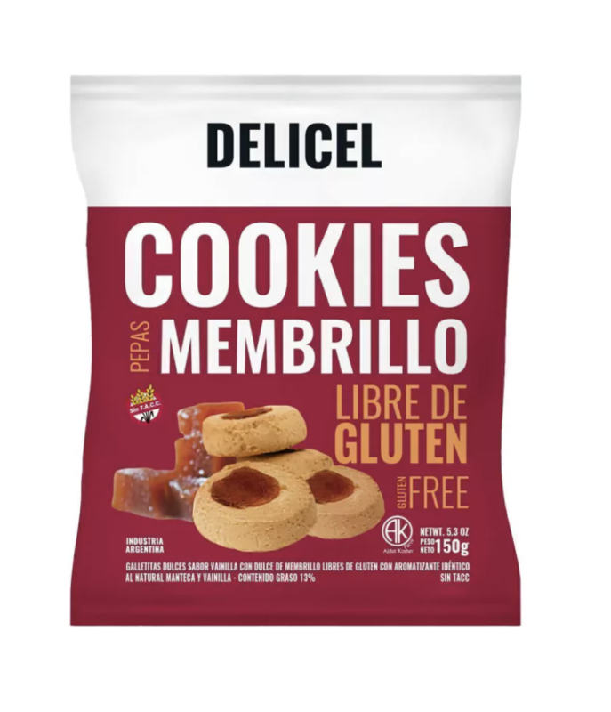 Delicel - Galletitas sabor membrillo (150gr)