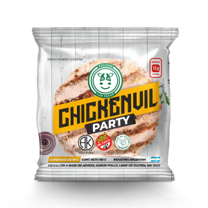 Felices Las Vacas - ChickenVil hamburguesas de arvejas pollo party (pack 2 unidades - 160gr)