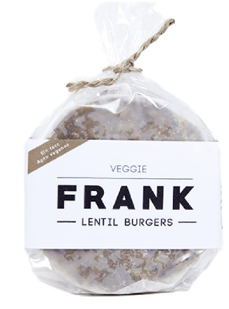 Frank Burger - Clásica Lentil Burger( Arroz Yamani, Lentejas, Verduras, Mix de Espcias, Lino y Chia) 4 unidades. 400gr