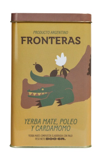 Fronteras - Yerba mate con poleo y cardamomo (Lata x 500gr)