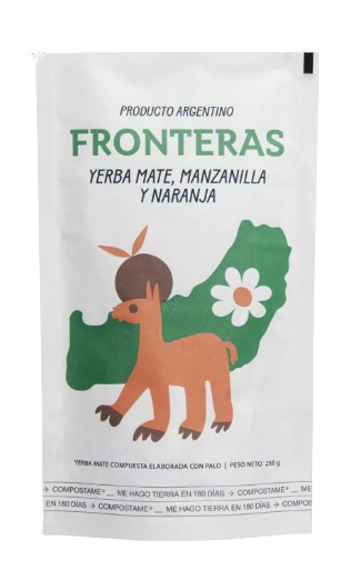 Fronteras - Yerba mate con manzanilla y naranja (repuesto 250gr)