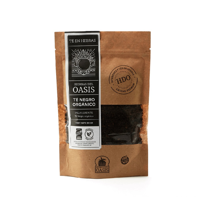 Hierbas Del Oasis - Bolsa de Té Negro Orgánico 100 gr