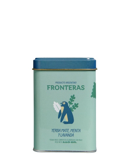Fronteras - Yerba mate con menta y lavanda (lata x 110gr)