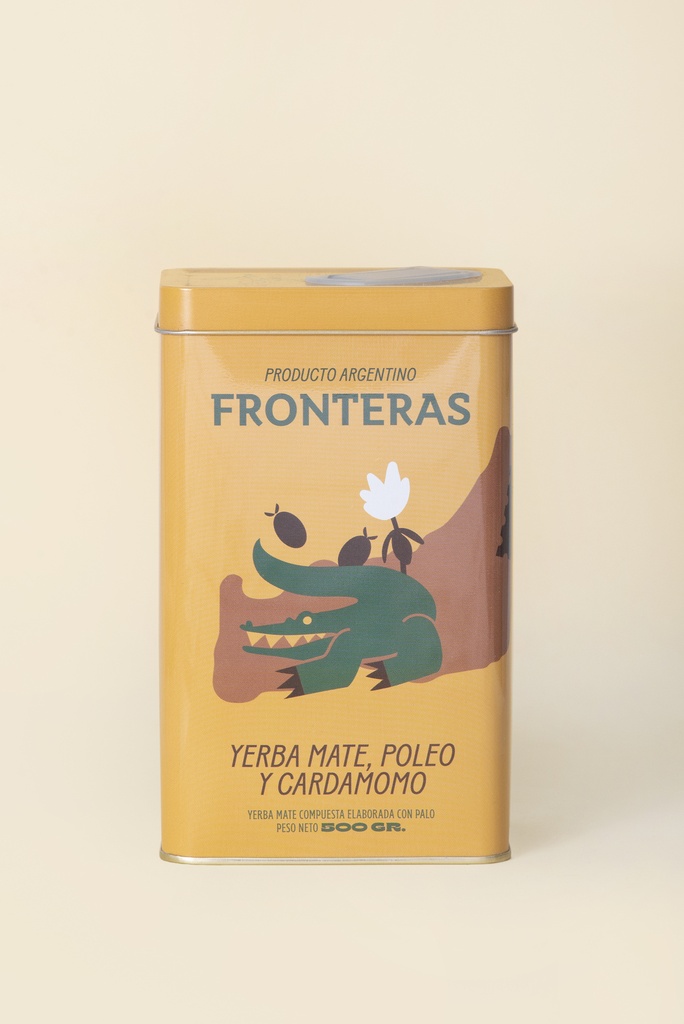 Fronteras - Yerba mate con poleo y cardamomo (Lata x 500gr)