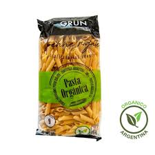 Grun - Fideos orgánicos de harina blanca penne rigate (500gr)