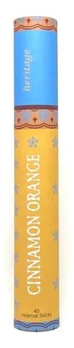 Heritage - Sahumerios tubo cinnamon orange (40 unidades)