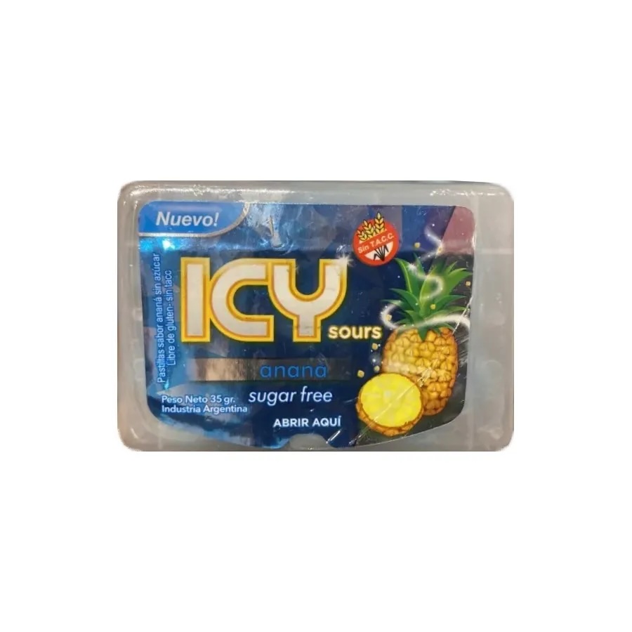 ICY Mints - Pastillas sin azúcar ananá (display 6 unidades)