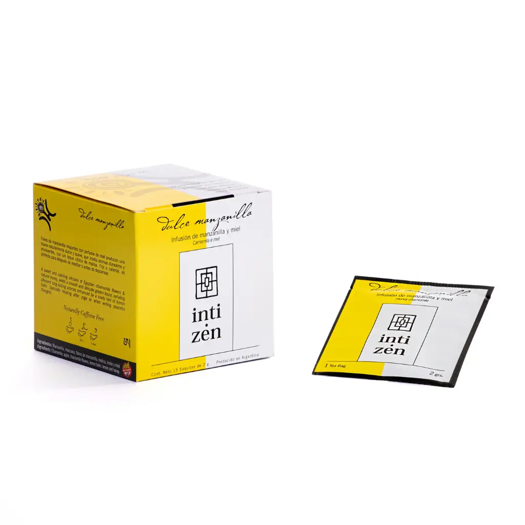 Intizen - Te Dulce Manzanilla (15 saquitos)