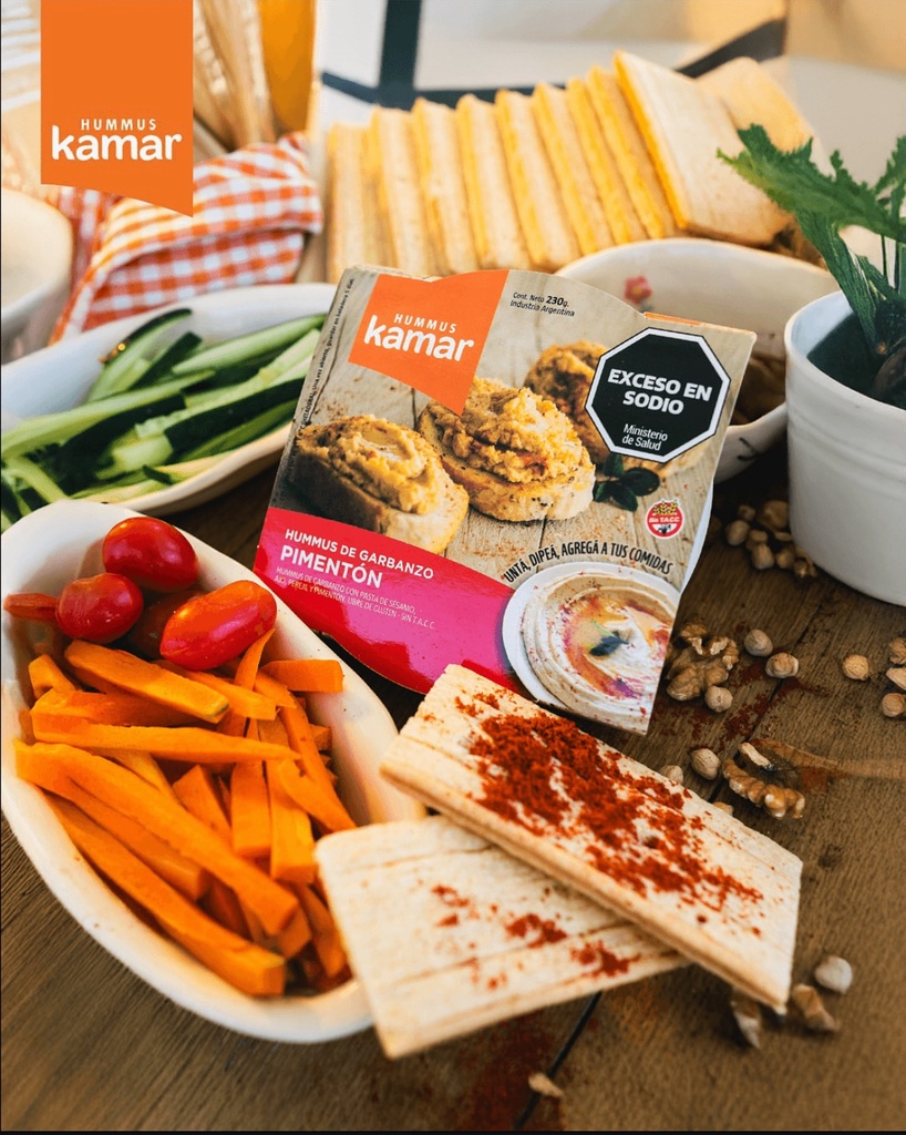Kamar - Hummus sabor pimenton (230gr)