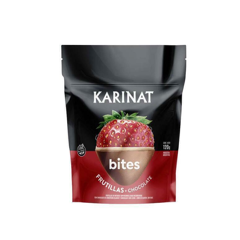 Karinat - Bites bañados en chocolate frutillas (120gr)