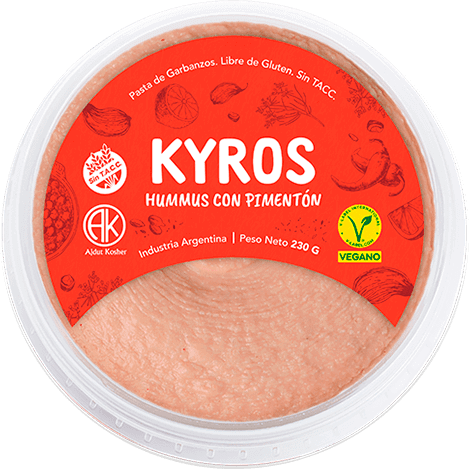 Kyros - Kyros hummus con pimentón picante (230gr)