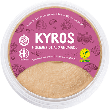Kyros - Kyros hummus de ajo ahumado (230gr)