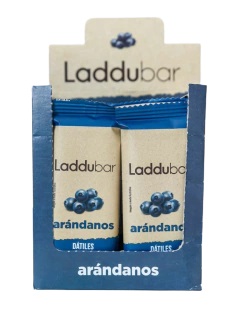 LadduBar - Barritas arándanos, datiles y caju (caja 12 unidades)