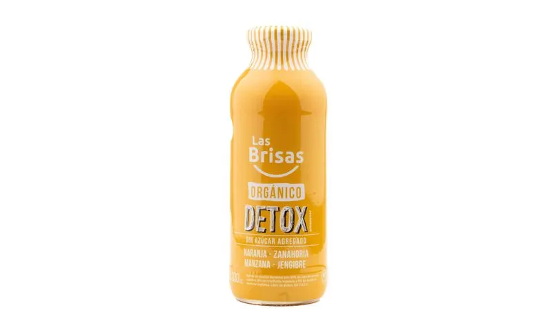 Las Brisas - Jugo Orgánico Detox Naranja, Zanahoria, Manzana y Jengibre 330 ml