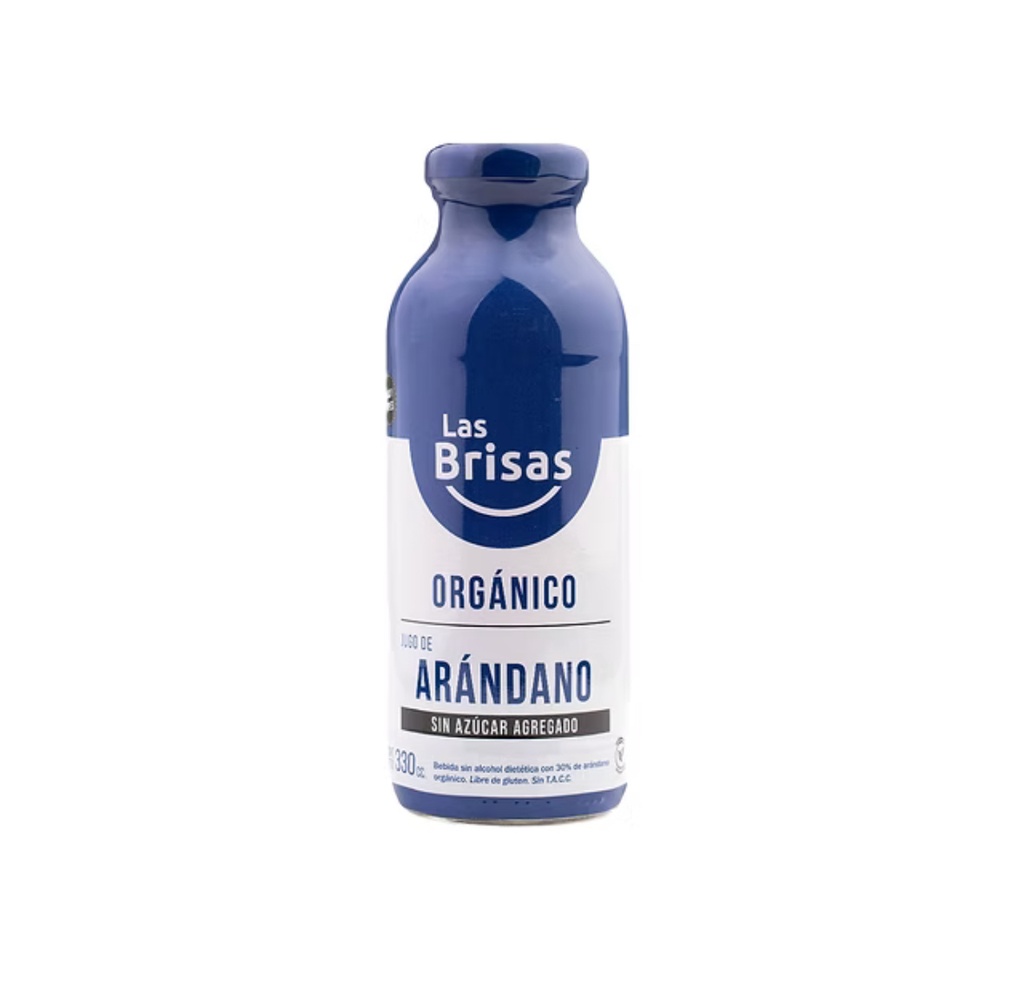Las Brisas - Jugo Orgánico Sin Azúcar Arandano 330 ml