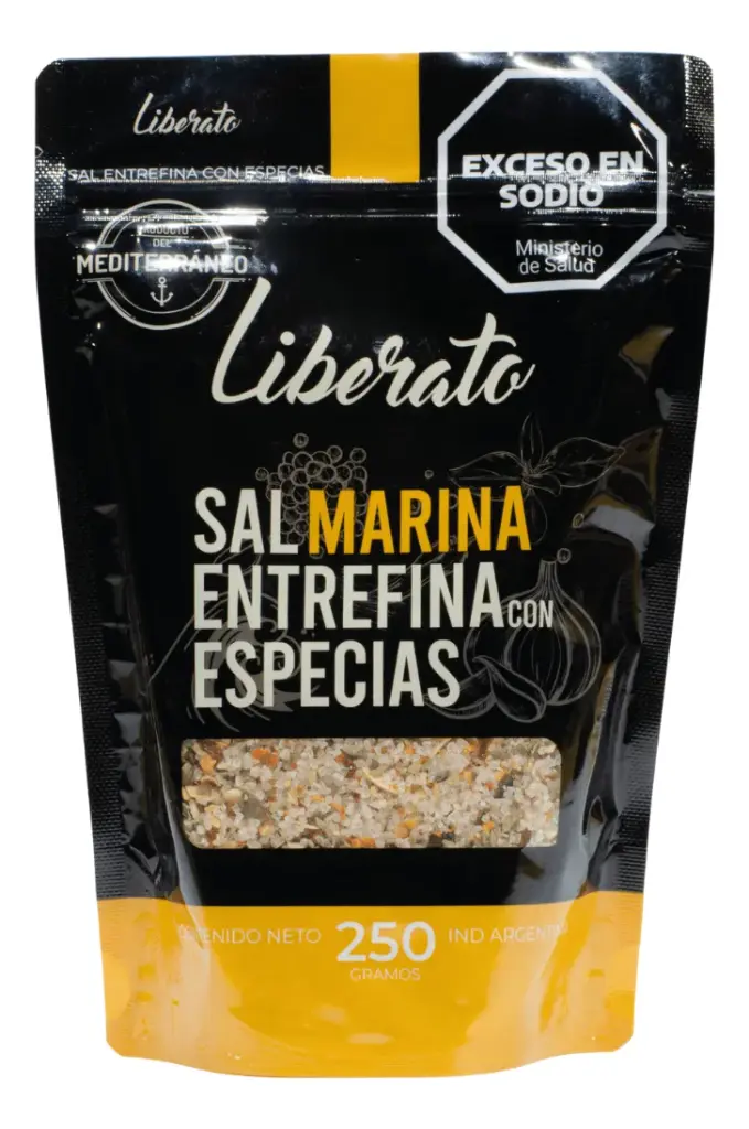 Liberato - Sal Marina Entrefina Con Especias (Envase Doy Pack) 250 gr