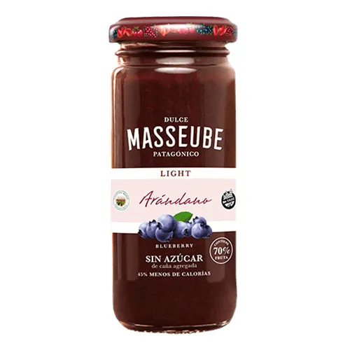 Masseube - Mermelada light de arándanos (260gr)