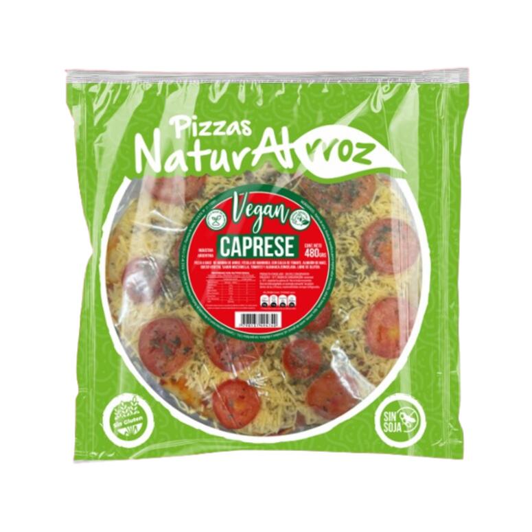Naturalrroz - Pizza vegana Capresse tomate y queso vegetal (480gr)