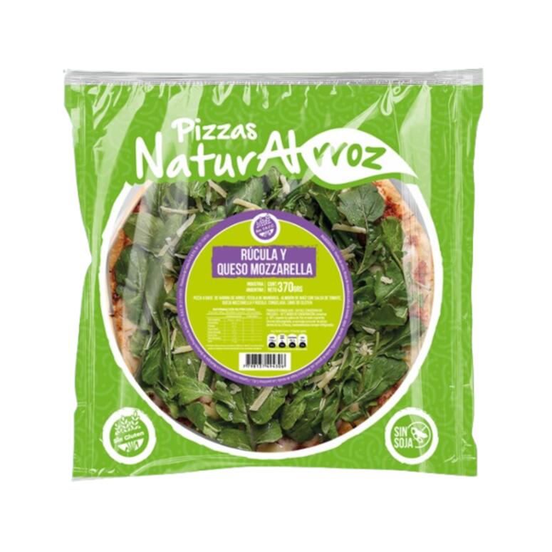 Naturalrroz - Pizzas de Arroz Rucula y Mozzarella 390gr