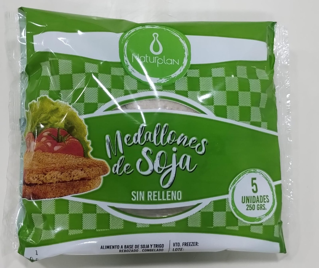 Naturplan - Medallones de soja sin relleno (5 unidades)
