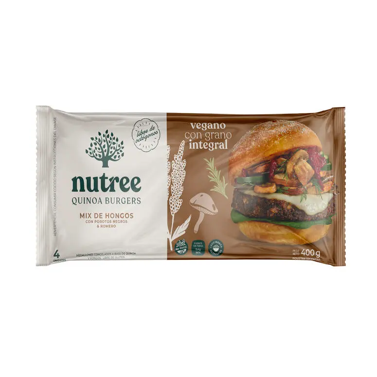 Nutree - Medallones veganos mix de hongos (4 unidades - 400gr)