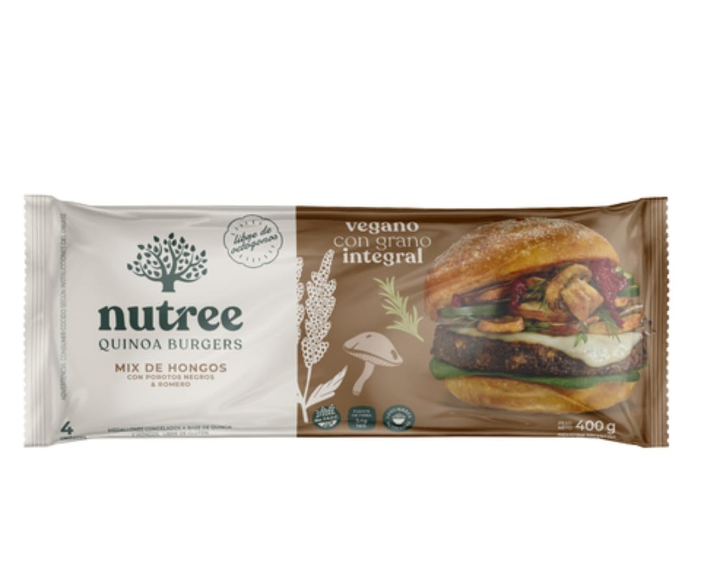 Nutree - Medallones veganos mix de hongos (4 unidades - 400gr)