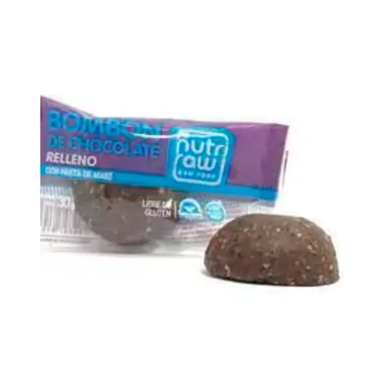 Nutri Raw - Bombón de chocolate relleno con pasta de maní (30gr)