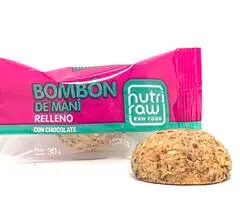 Nutri Raw - Bombón de maní relleno de chocolate (30gr)