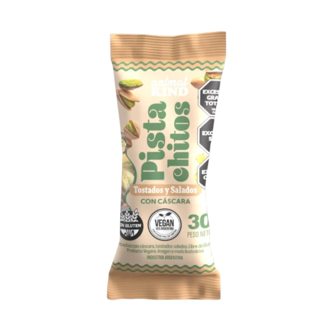 Animal Kind - Pistachitos Tostados y Salados con cáscara (30g)