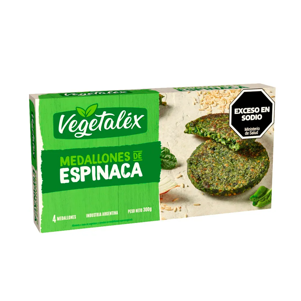 Vegetalex - Medallones de Espinaca (300g)