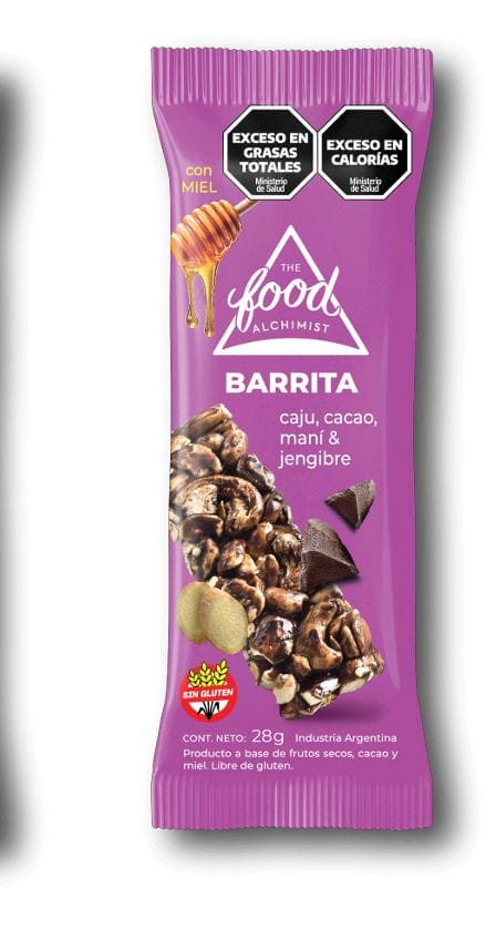 The food alchimist - Barritas de cajú, maní y jengibre (12 barritas) 