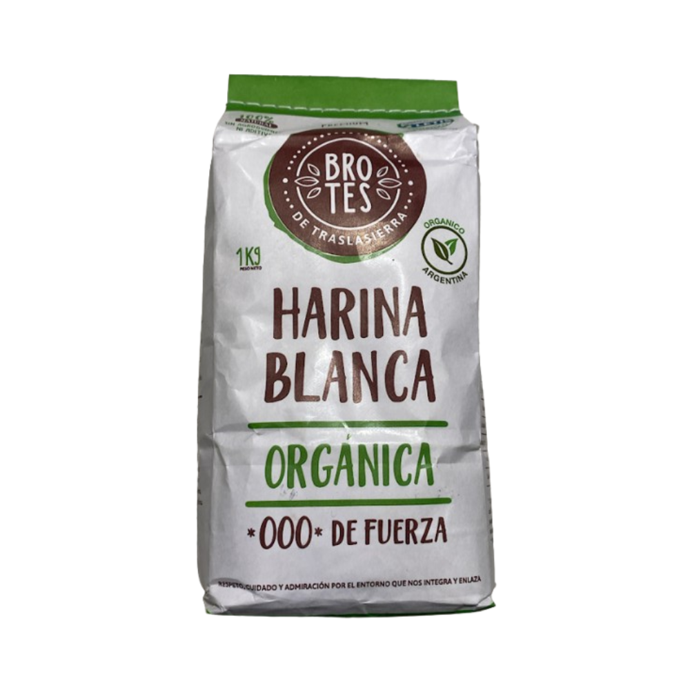 Brotes - Harina Blanca 000 de Fuerza Orgánica (1kg) 