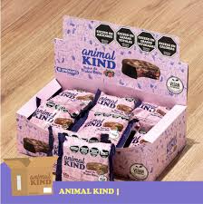 Animal Kind - Alfajor vegano Sabor Frutos Rojos y cobertura de Chocolate (display 18 unidades de 50 gr) 