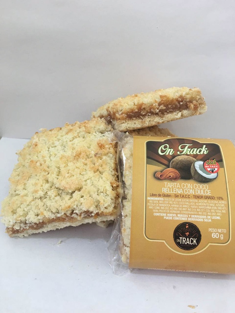 OnTrack - Cuadrado de Coco con Dulce de Leche ( display 12 unidades)  