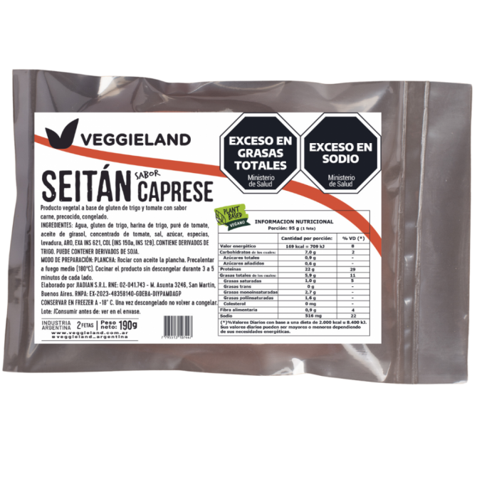 Veggieland - Seitan caprese (190gr)