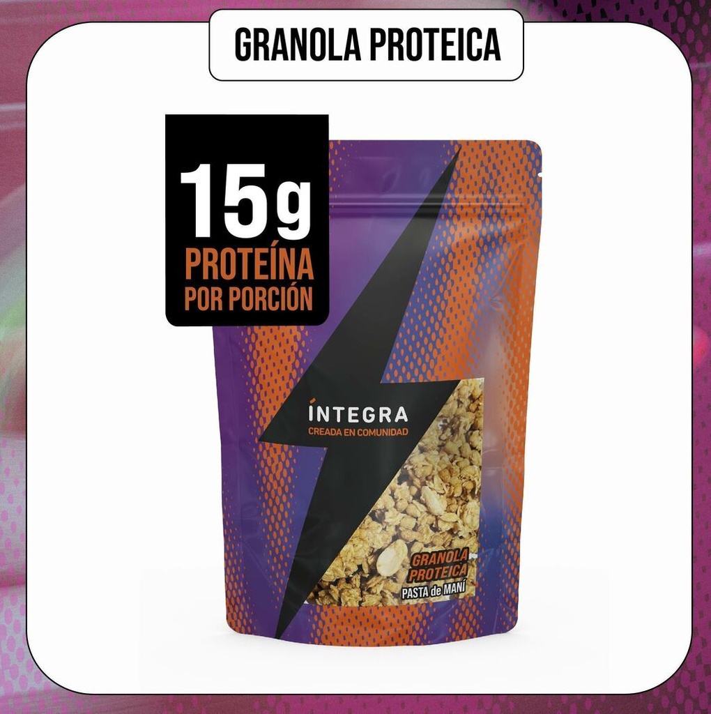 Integra - Granola Proteica Pasta de Mani x 250g