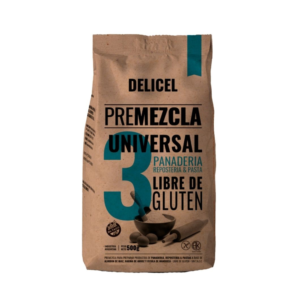 Delicel - Premezcla universal panadería repostería y pasta (500gr) 