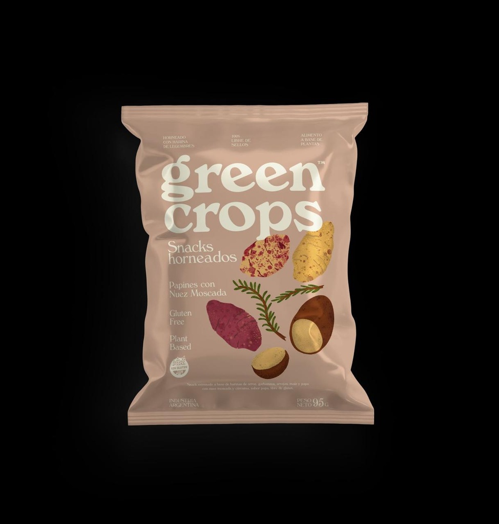 Green crops - Snack sabor Papines con Nuez Moscada (45gr) 