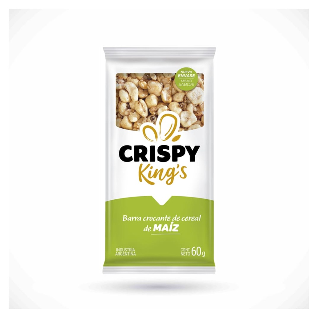 Crispy King - Barra crocante de Maiz inflado 60 gr 