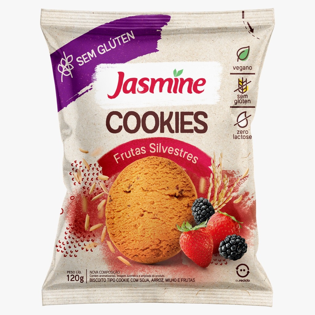 Jasmine - Cookies sin gluten de frutas silvestres x 120 gr   