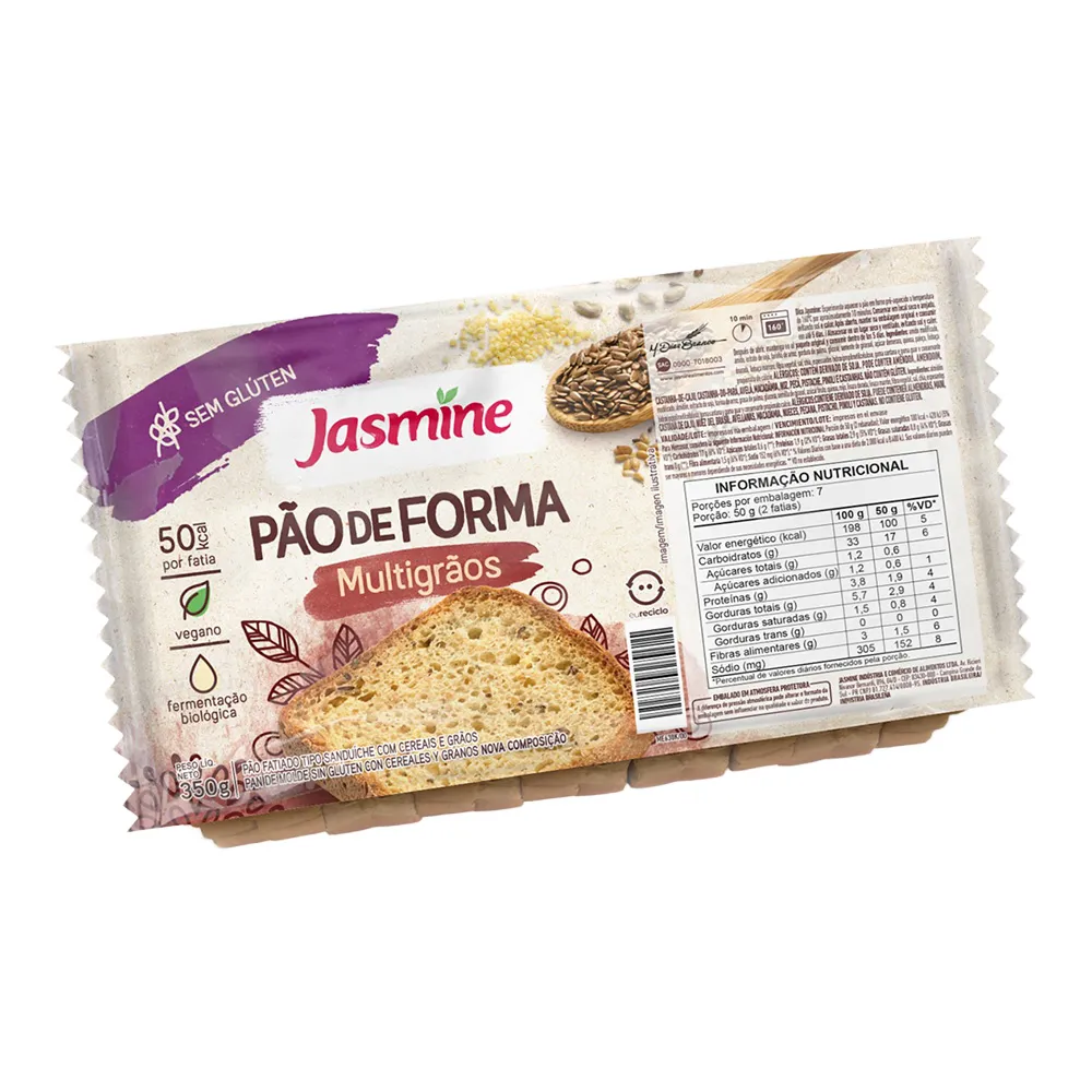 Jasmine - Pan sin glúten multigranos x 350 gr 